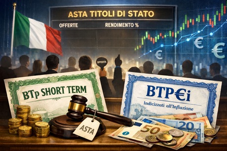 Asta 25 marzo BTP€i e BTP short term